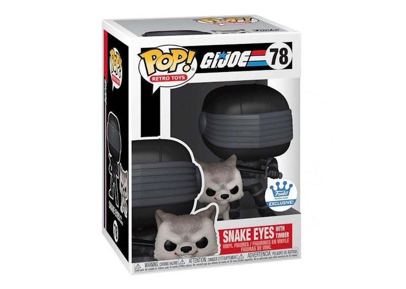 Funko Pop! Retro Toys G.I. Joe Snake Eyes Funko Shop Exclusive Figure #78