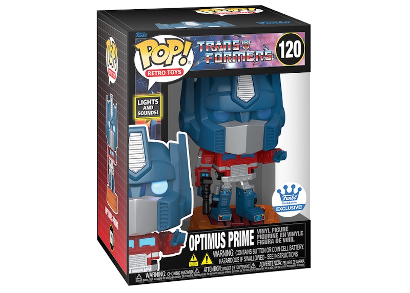 Funko Pop! Retro Toys Transformers Lights and Sounds Optimus Prime Funko Shop Exclusive Figure #120