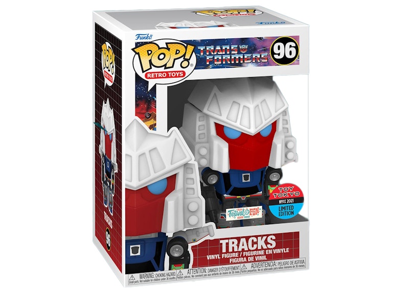 Funko Pop! Retro Toys Transformers Tracks Festival of Fun Toy Tokyo 2021 NYCC Exclusive Figure #96