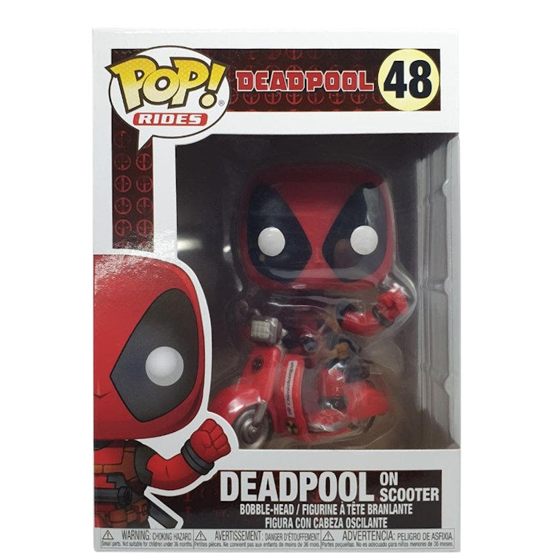 Funko Pop! Rides Deadpool Deadpool on Scooter Bobble-Head Figure #48