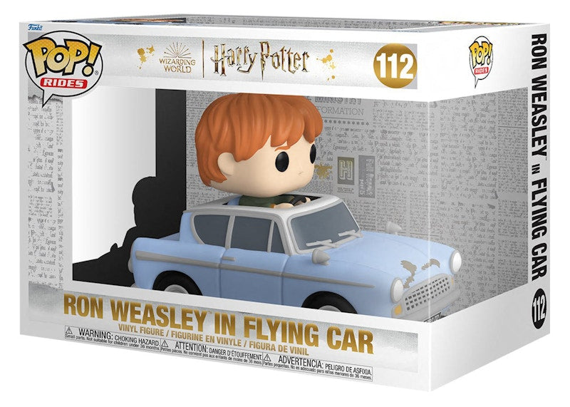 Funko Pop! Rides Harry Potter and the Chamber of Secrets 20th Anniversary Ron Weasley in Flying Car Figure #112