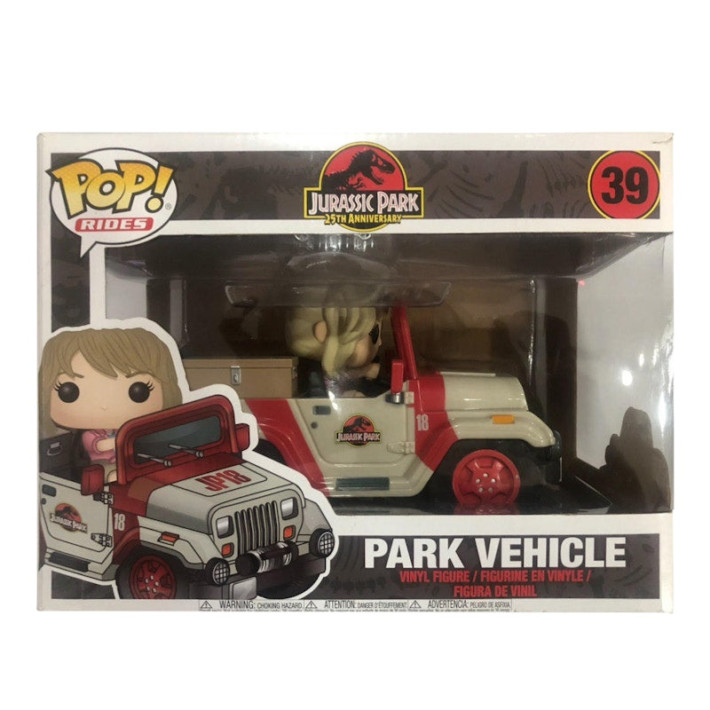 Funko Pop! Rides Jurassic Park 25th Anniversary Park Vehicle Figure #39