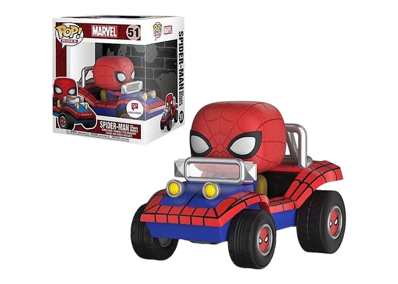 Funko Pop! Rides Spider-Man Into the Spider-Verse Spider-Man with Spider-Mobile Walgreens Exclusive Bobble-Head #51