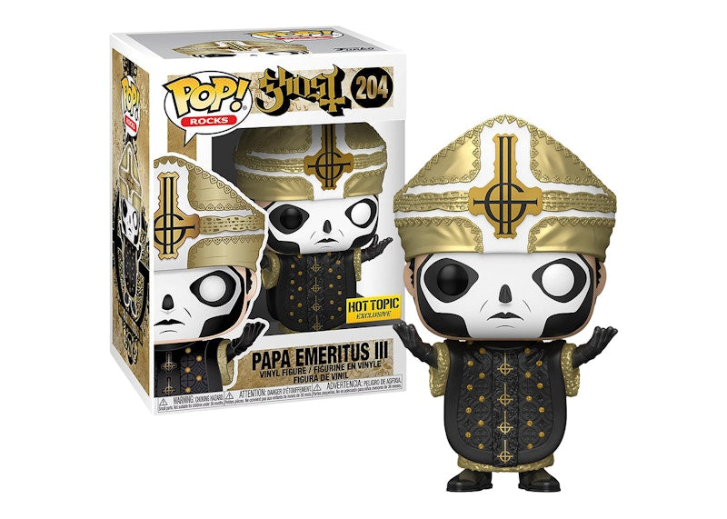Funko Pop! Rocks Ghost Papa Emeritus III Hot Topic Exclusive Figure #204
