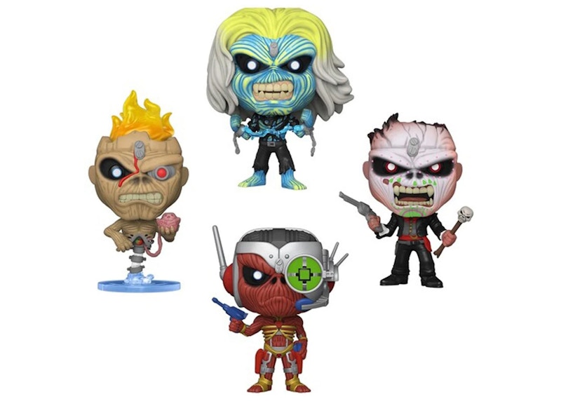 Funko Pop! Rocks Iron Maiden GITD AE Exclusive 4-Pack
