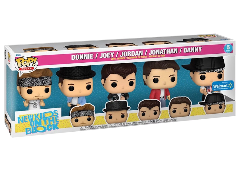 Funko Pop! Rocks New Kids On The Block Walmart Exclusive 5-Pack