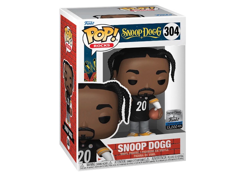 Funko Pop! Rocks Snoop Dogg (In Black Steelers Jersey) Snoop Dogg x Funko Exclusive (LE 15,000) Figure #304
