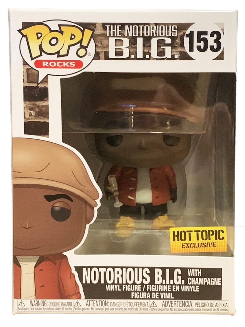 Funko Pop! Rocks The Notorious B.I.G with Champagne Hot Topic Exclusive Figure #153