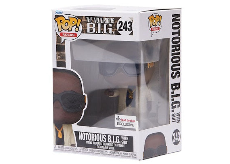 Funko Pop! Rocks The Notorious B.I.G. (with Suit) Foot Locker Exclusive Figure #243