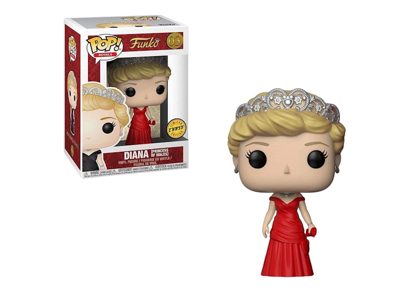 Funko Pop! Royals Diana Princess of Wales Red Dress (Chase) Figure #03