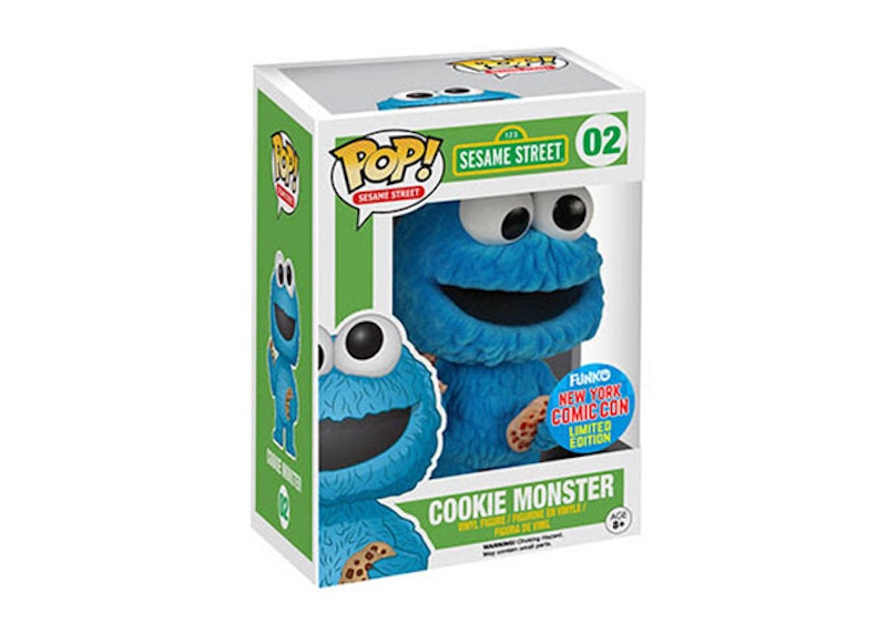 Funko Pop! Sesame Street Cookie Monster (Flocked) New York Comic Con Exclusive Figure #02