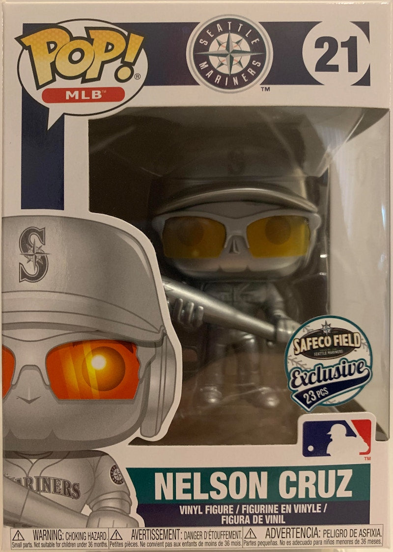 Funko Pop! Sports MLB Seattle Mariners Nelson Cruz (Silver) Safeco Field Exclusive Figure #21