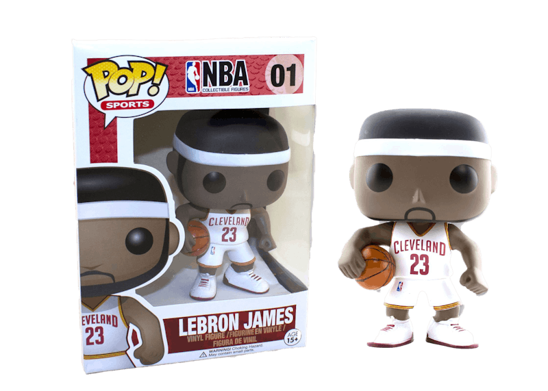 Funko Pop! Sports NBA Lebron James Cavaliers White Jersey Figure #01