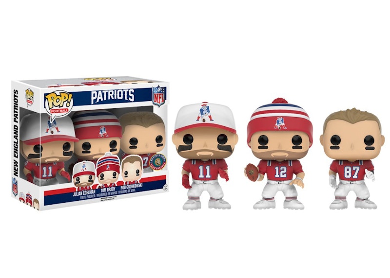 Funko Pop! Sports New England Patriots Brady, Gronk, Edelman 3-Pack