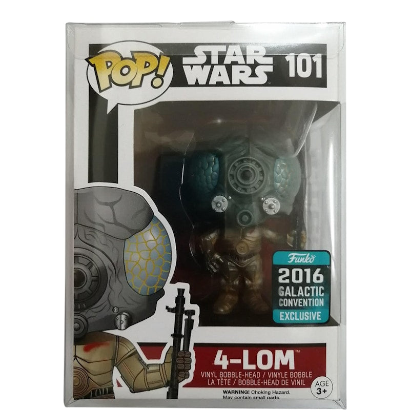 Funko Pop! Star Wars 4-Lom Galactic Convention Bobble-Head Figure #101