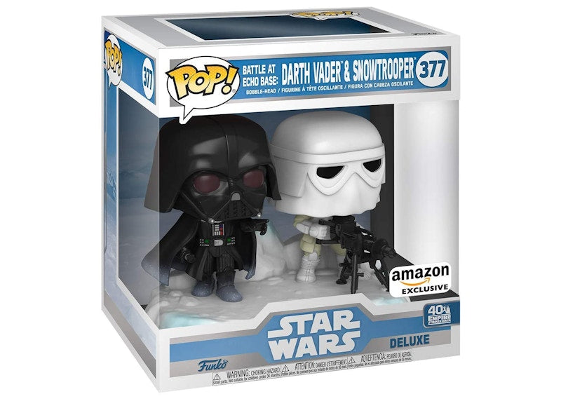 Funko Pop! Star Wars Battle At Echo Base Darth Vader & Snowtrooper Figure #377