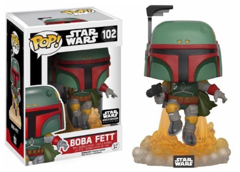 Funko Pop! Star Wars Boba Fett Flying Smuggler's Bounty Exclusive Bobble-Head #102