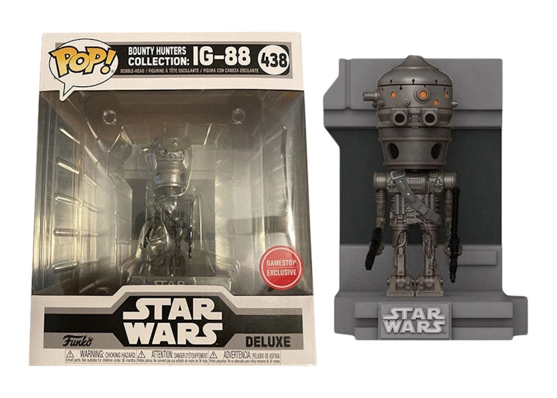 Funko Pop! Star Wars Bounty Hunter Collection IG-88 Deluxe GameStop Exclusive Figure #483