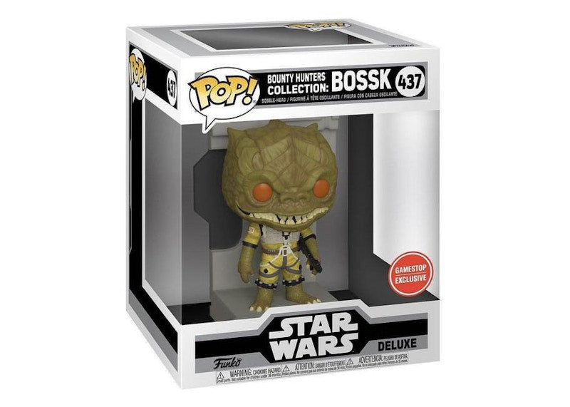 Funko Pop! Star Wars Bounty Hunters Collection Bossk Deluxe GameStop Exclusive Figure #437