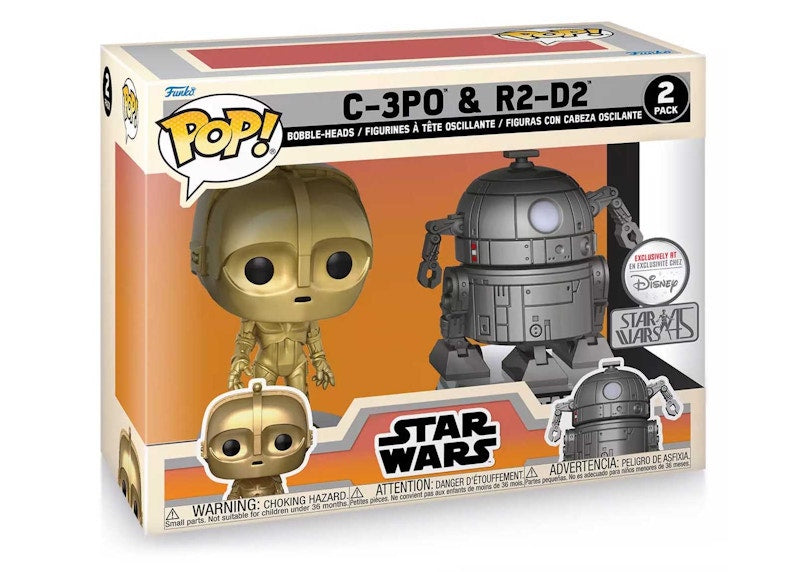 Funko Pop! Star Wars C-3P0 & R2D2 Star Wars 45th Anniversary Disney Exclusive 2-Pack