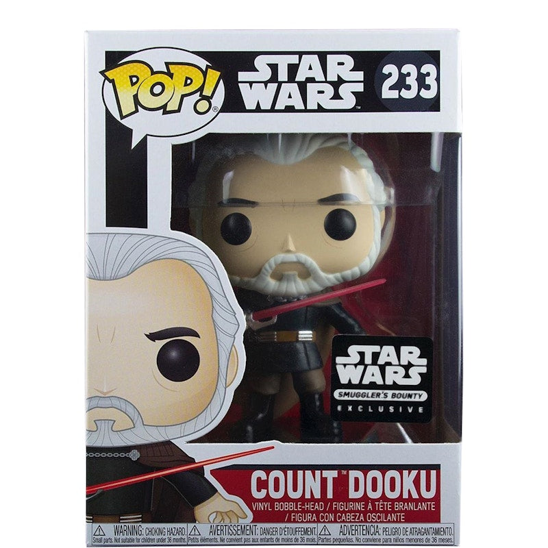 Funko Pop! Star Wars Count Dooku Smugglers Bounty Exclusive Bobble-Head Figure #233