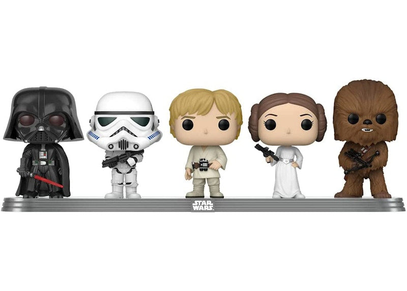 Funko Pop! Star Wars Darth Vader/Stormtrooper/Luke Skywalker/Princess Leia/Chewbacca 2022 Galactic Convention Exclusive 5-Pack