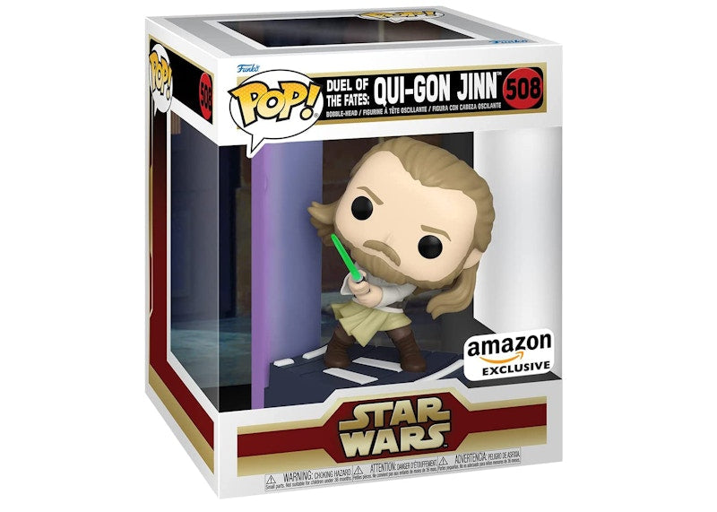 Funko Pop! Star Wars Duel Of The Fates: Qui-Gon Jinn Amazon Exclusive Figure #508