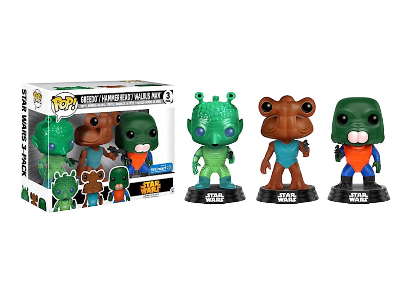 Funko Pop! Star Wars Greedo Hammerhead & Walrus Man Walmart Exclusive 2 Pack