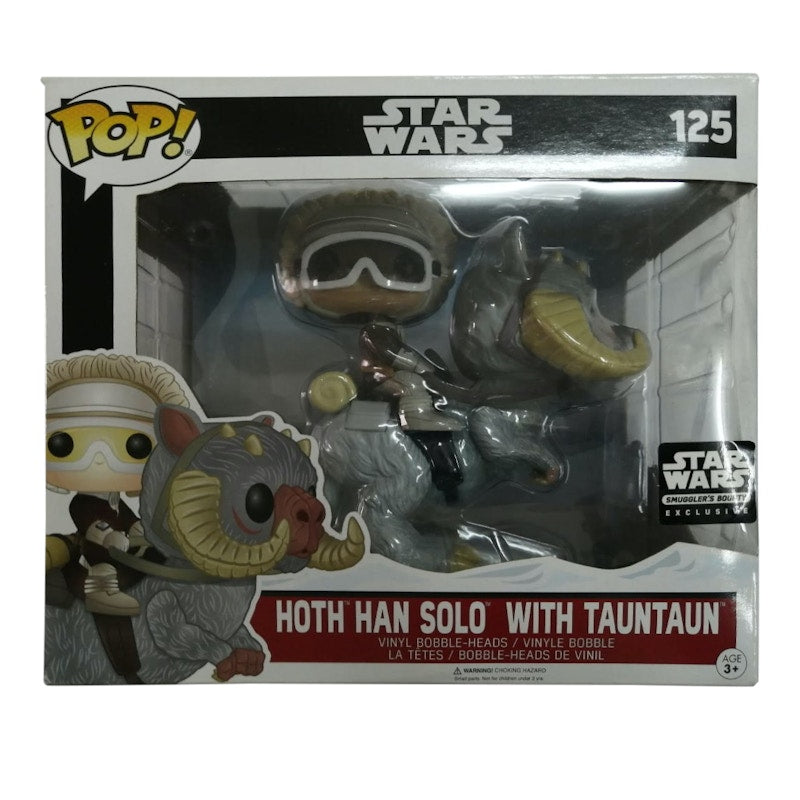 Funko Pop! Star Wars Hoth Han Solo with Tauntaun Smugglers Bounty Exclusive Deluxe Bobble-Head Figure #125