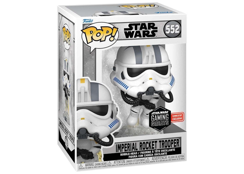 Funko Pop! Star Wars Imperial Rocket Trooper Gaming Greats GameStop Exclusive Figure #552