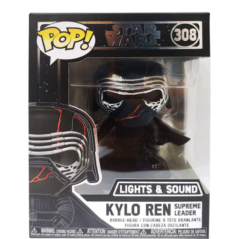 Funko Pop! Star Wars Kylo Ren Supreme Leader Lights & Sound Bobble-Head Figure #308