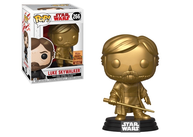 Funko Pop! Star Wars Luke Skywalker (Gold) SDCC Bobble-Head Figure #266