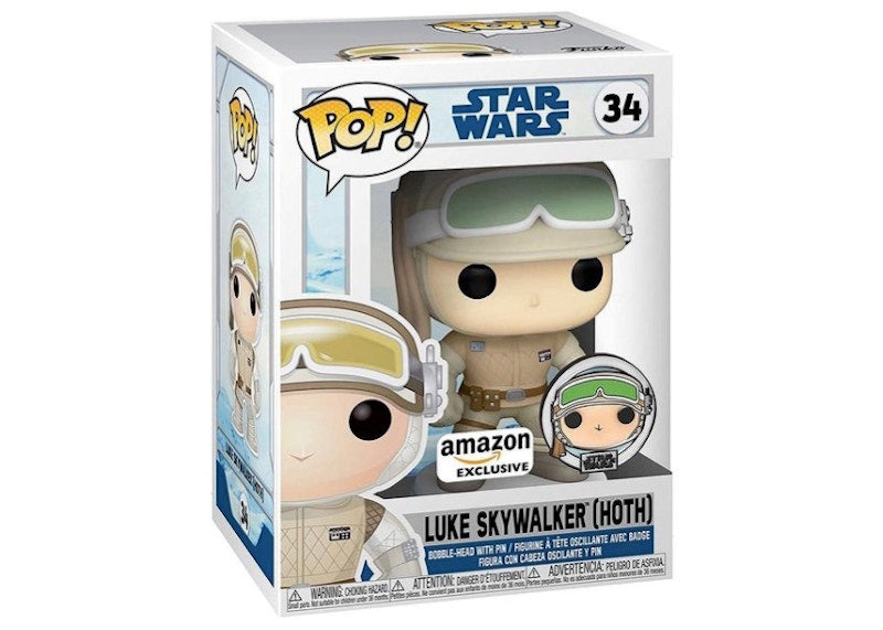 Funko Pop! Star Wars Luke Skywalker (Hoth) Amazon Exclusive Figure #34