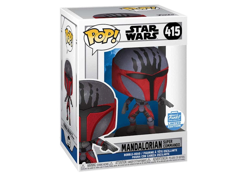 Funko Pop! Star Wars Mandalorian Super Commando Funko Shop Exclusive Figure #415