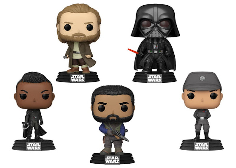 Funko Pop! Star Wars Obi-Wan Kenobi, Darth Vader, Kawlan Roken, Tala Durith & Reva (Second Sister) Walmart Exclusive 5-Pack