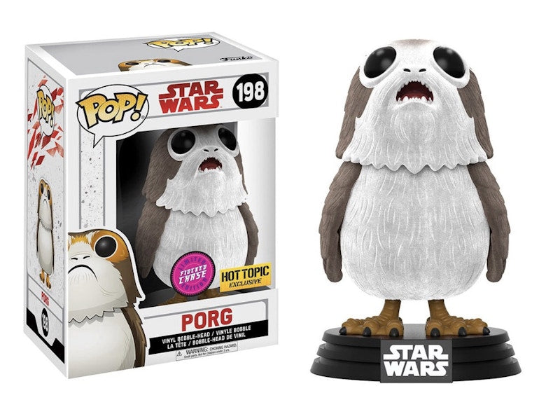 Funko Pop! Star Wars Porg (Flocked) Chase Hot Topic Exclusive Figure #198