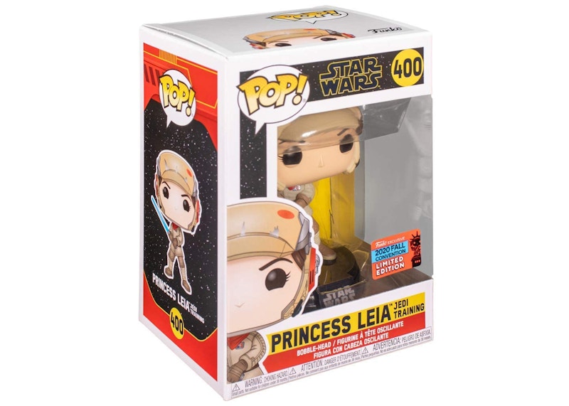 Funko Pop! Star Wars Princess Leia Jedi Training 2020 Fall Convention Exclusive Figure #400