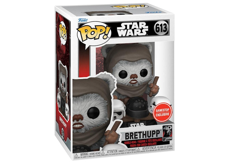 Funko Pop! Star Wars ROTJ 40th Anniversary Brethupp GameStop Exclusive Figure #613
