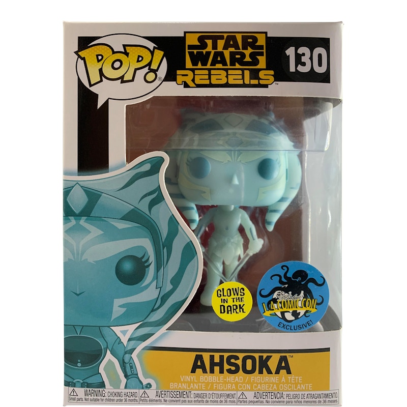 Funko Pop! Star Wars Rebel Ashoka (Glow) LA Comic Con Exclusive Bobble-Head Figure #130