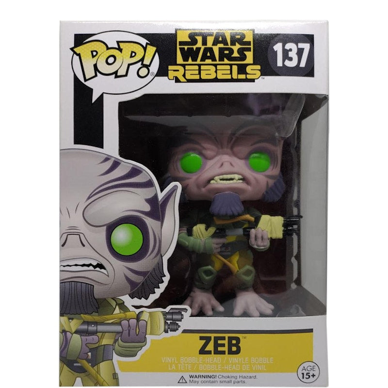 Funko Pop! Star Wars Rebels Zeb Bobble-Head Figure #137