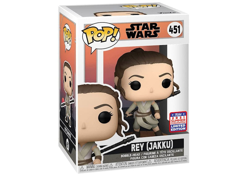 Funko Pop! Star Wars Rey (Jakku) 2021 Summer Convention Exclusive Figure #451