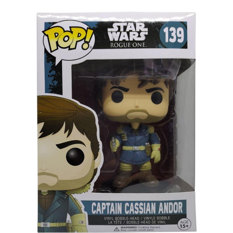 Funko Pop! Star Wars Rogue One Captain Cassian Andor Bobble-Head Figure #139