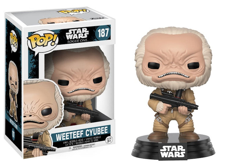 Funko Pop! Star Wars Rogue One Weeteef Cyubee Figure #187
