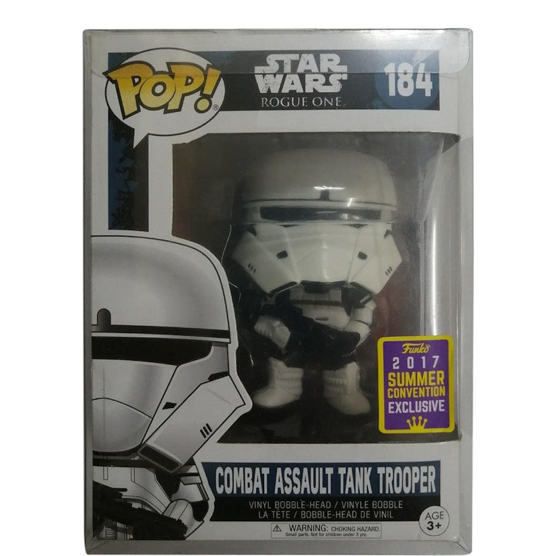 Funko Pop! Star Wars Rouge One Combat Assault Tank Trooper Summer Convention Bobbe-Head Figure #184
