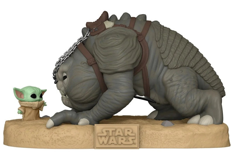 Funko Pop! Star Wars The Book of Boba Fett Grogu with Rancor Entertainment Earth Exclusive Figure #587