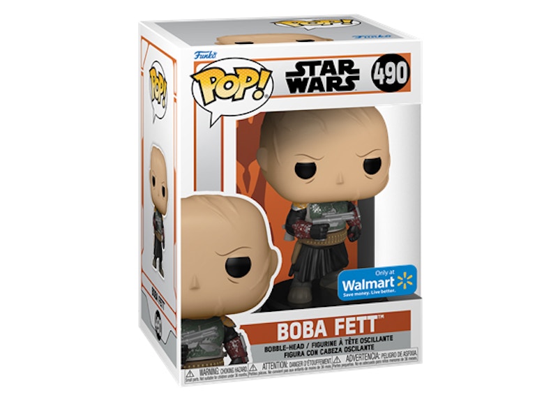 Funko Pop! Star Wars The Mandalorian Boba Fett Walmart Exclusive Figure #490