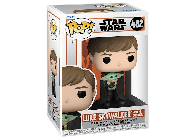 Funko Pop! Star Wars The Mandalorian Luke Skywalker With Grogu Figure #482