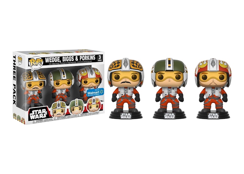 Funko Pop! Star Wars Wedge Biggs & Porkins X-Wing Pilots Walmart Exclusive 2 Pack