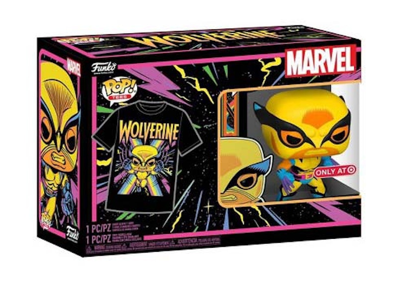 Funko Pop! Tees Marvel Wolverine Target Exclusive (Blacklight) 1 PC