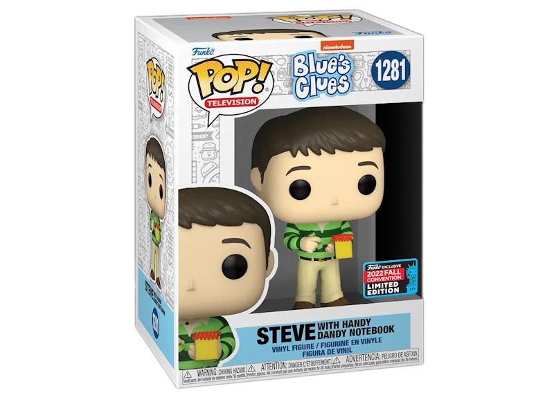 Funko Pop! Television Blue's Clues Steve with Handy Dandy Notebook 2022 Fall Convention Exclusive Figure #1281